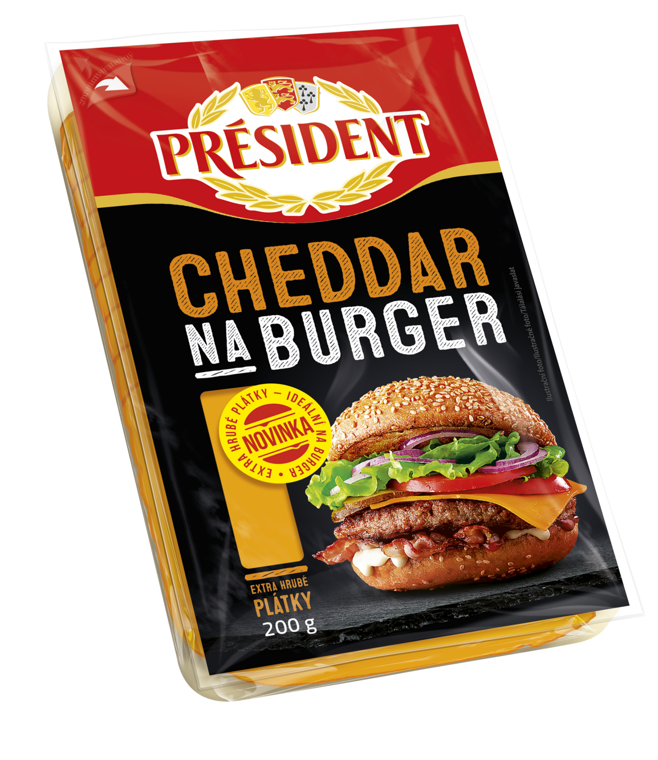Kunín - Cheddar plátky na burger